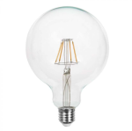 V-tac 10W LED filamentinė lemputė, G125, E27, 6500K