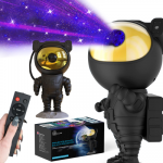 Lampka nocna, rzutnik Extralink Home Projektorius gwiazd JUODA, vaikams, astronauta