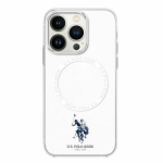 Us Polo Assn US Polo IML Ring MagSafe iPhone 16 - dėklas teleofnui baltos spalvos