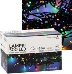 &bdquo;Extralink&ldquo; | LED lempos | 500 l daugiaspalvės, 3 + 25 m ilgio, skirtos naudoti viduje / lauke
