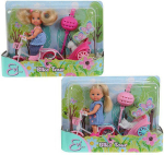 Lėlė - vaikas Simba Evi with a Bike 105730783, 12 cm