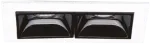 6W LED įleidžiamas &scaron;viestuvas LIKA, baltas korpusas/juodas reflektorius, 2700K, 341729
