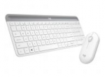 Logitech MK470 klaviatūra su pele USB QWERTY English Baltas 5099206086616