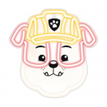 Spin Master Pakabinamas neoninis LED Paw Patrol ant organinio stiklo - Rubble OW-130446