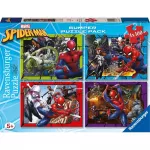 Dėlionė Ravensburger Marvel: Spider-Man - 4x100 d&iacute;lků