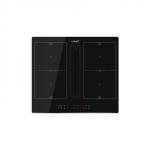 CATA Venting Hob | IAS 6024 | Induction | Number of burners/cooking zones 4 | Slider | Juodas | CATA | Hob with Hood | IAS 6024 | Induction | 59 cm | Number of burners/cooking zones 4 | Juodas | Slider