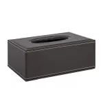 Home4You Servetėlių dėžutė Valteris 13,5x25xH9cm ruda dirbtine oda