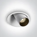 6,5W LED įleidžiamas, pakreipiamas &scaron;viestuvas, baltas, 3000/3500/4000K, dimeriuojamas, 11107C/W/V