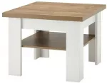 Kavos staliukas Imv Provence, 70 cm, baltoji pu&scaron;is/ąžuolas
