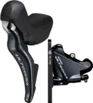 SHIMANO stabdžių komplektas ULTEGRA BR-R8070+ST-R8025 priekinis/kairysis J-kit (ST) polimeras + chloridas Rotoriaus dydis: 160 mm