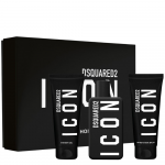 Dsquared2 Set Dsquared 2: Icon Eau De Parfum For Men, 100 ml + Icon Du&scaron;o želė All Skin Types, 100 ml + Icon Moisturizing After-Shave Balm, 100 ml