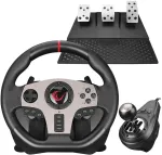 Žaidimų vairas RAMPAGE V902 PC, 3 pedalai - Rankinis bėgių perjungimas
