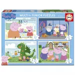 Dėlionė Educa - 20-40-60-80 vnt., Peppa Pig Multi 4 (80-20329)