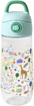 Rice - Plastic Kids Drinking Bottle with Fun Fair Print - Mint - 550 ml