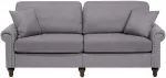 Beliani 3 vietų sofa OTRA &scaron;viesiai pilka