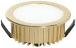5,8W LED įleidžiamas &scaron;viestuvas FUSION, aukso sp., 4000K