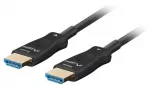 Lanberg Kabelis hdmi m/m v2.1 100m 8k juoda optyczny aoc