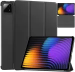 Plan&scaron;etinio kompiuterio dėklas 4kom.pl Smart, skirtas Xiaomi Pad 7 / Pad 7 Pro 11 / Xiaomi Pad 7 Pro, juodas - apsauginis su stovu