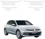 GrizzGlass Balta techninė danga HeavyDuty Baltas ant slenksčių, skirta Volkswagen Golf 8 Variant (2024-2026) [4w1]