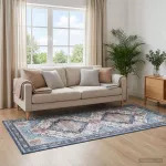 Kilimas ORIZ Įvairiaspalvis 80 x 200 cm 100% poliesteris