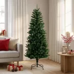 Artificial Hinged Christmas Tree 150 cm PE ir PVC Žalia