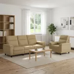 Sofa Sofos komplektas 2 vnt. &Scaron;viesiai rudas Audinys