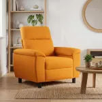 Sofa Tamsiai geltona 95 x 90 x 95 cm Audinys