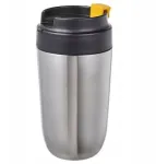 Termosas termo puodelis kelioninis puodelis metalinis juodas 0,4 l