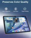 Xiron 3 vnt. popieriaus plėvelės rinkinys, skirtas Ipad Air 11 colių 2024 M2, matinė popieriaus apsauginė plėvelė, skirta ra&scaron;ymui ir pie&scaron;imui &ndash; neatspindi &scaron;viesos, nepalieka pir&scaron;tų atspaudų, atspari įbrėžimams / didelis jautrumas