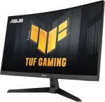 Asus Tuf Gaming Vg27wq3b - 27 colių wqhd lenktas monitorius - 180 hz, 1 ms gtg, freesync, adaptivesync, hdr 10 - fast-va panelė, 16:9, 2560x1440, displayport, hdmi, garsiakalbis