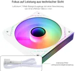 Thermalright Tl-m12w-s 120mm Argb ventiliatorius su S-fdb guoliu