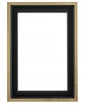 Plakatas Medinis rėmas Chic juodas/auksinis 40x80 cm American Box