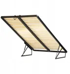 Pakeliamas lovos rėmas 120x200 tankus 48 lentjuosčių metalinis dujinis automatas