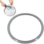 Xiwjlwo Atsarginės dalys Wmf slėginei viryklei, 22 cm sandarinimo žiedas ir 2 x gaminimo signalo sandariklis, suderinamas su Wmf Perfect 2,5 L - 8,5 L, silikoninis sandarinimo rinkinys 22 cm dangčiui