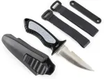 Cressi Unisex Grip nardymo peilis, juodas, vienas dydis