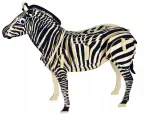 Sea-land 3d medinės erdvinės dėlionės Zebra