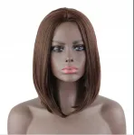 Perukas Cosplay 40 cm Bob &Scaron;viesiai Ruda