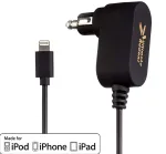 Midland UA-HELLA-A8 2A automobilinis įkroviklis su &bdquo;Lightning&ldquo; jungtimi, skirtas iPod, iPhone, iPad