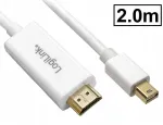 Mini-displayport->hdmi Fullhd pasyvus kabelis Logilink baltas 2m