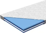 Čiužinys Eazzzy Topper Royal Hybrid dydis 180 x 200 x 11 cm antčiužinis su geliniu memory foam, spyruoklinis antčiužinis, temperatūrą reguliuojantis, sidabrinis užvalkalas, kietas mink&scaron;tas 2 pusės, lengvas pritvirtinimas