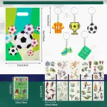 Sinmoe 50 futbolo vakarėlio dovanų rinkinys, įskaitant 10 futbolo vakarėlio mai&scaron;elių, 10 futbolo raktų pakabukų, 10 futbolo labirinto žaislų, 10 magnetinių skirtukų, 10 tatuiruočių lipdukų berniukams ir mergaitėms