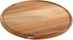 Zassenhaus Picos Lėk&scaron;tė, 33 cm skersmens, akacijos medienos lėk&scaron;tė, tvariai užaugintas medinis padėklas, apvalus su sulčių grioveliu, picos lenta picai ar tarte flamb&eacute;e patiekti, pjaustymo lenta, medinė