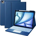 Vobafe dėklas su klaviatūra Ipad Air 13" / Pro 12.9", su lietimui jautriu takeliu, 7 spalvų ap&scaron;vietimu