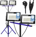 LED prožektoriai LEDSOURCE su stovu, 2x100 W