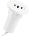 Įmontuotas usb lizdas, 3 prievadų usb stalo &scaron;akotuvas, 3.1 a usb lizdas įleidžiamas, usb c įkroviklis, usb &scaron;akotuvas stalo priedai daugumai telefonų