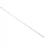 Duschy aliumininis įtempiamas du&scaron;o užuolaidų strypas 75-125 x 22 mm, baltas