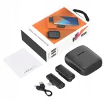 Belaidis atvartinis mikrofonas Lavalier J13 Usb-c + įkrovimo dėklas