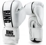Bokso pir&scaron;tinės Competition Baltas Natūrali oda Ring 18 oz
