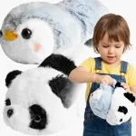 Gotel 2 viename apverčiamas pliu&scaron;inis žaislas panda ir pingvinas