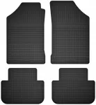 Guminiai automobiliniai kilimėliai juodi - lovelio tipo 2cm bortelis, komplektas